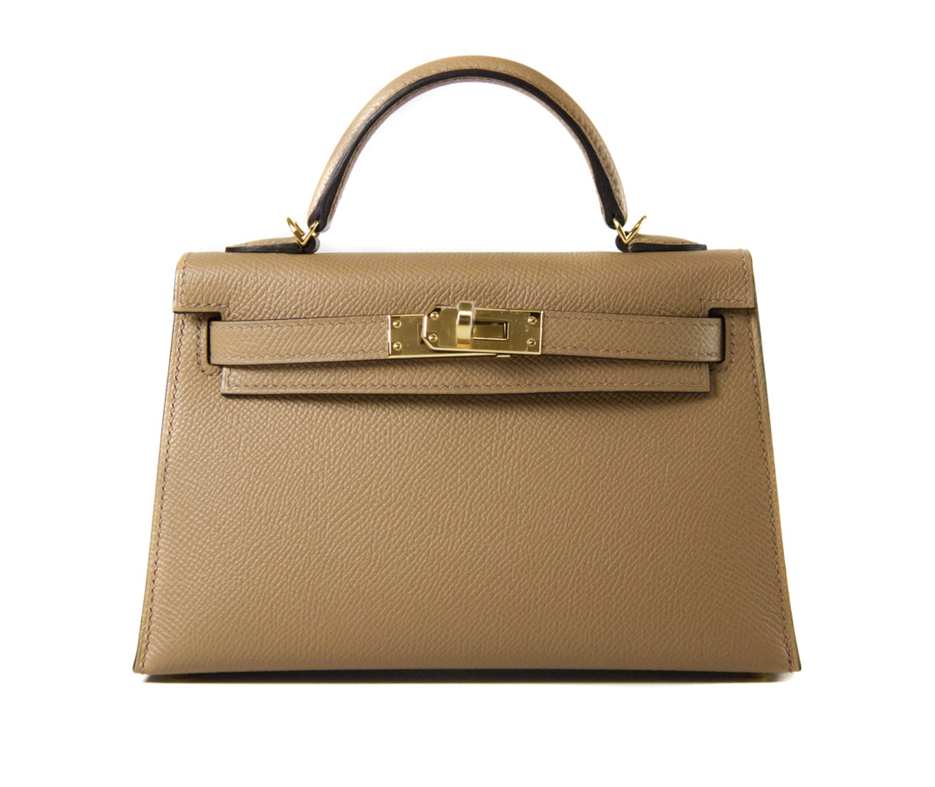 Rare* Hermes Kelly 28 Sellier Handbag Celeste Epsom Leather With Gold –  Bags Of Personality