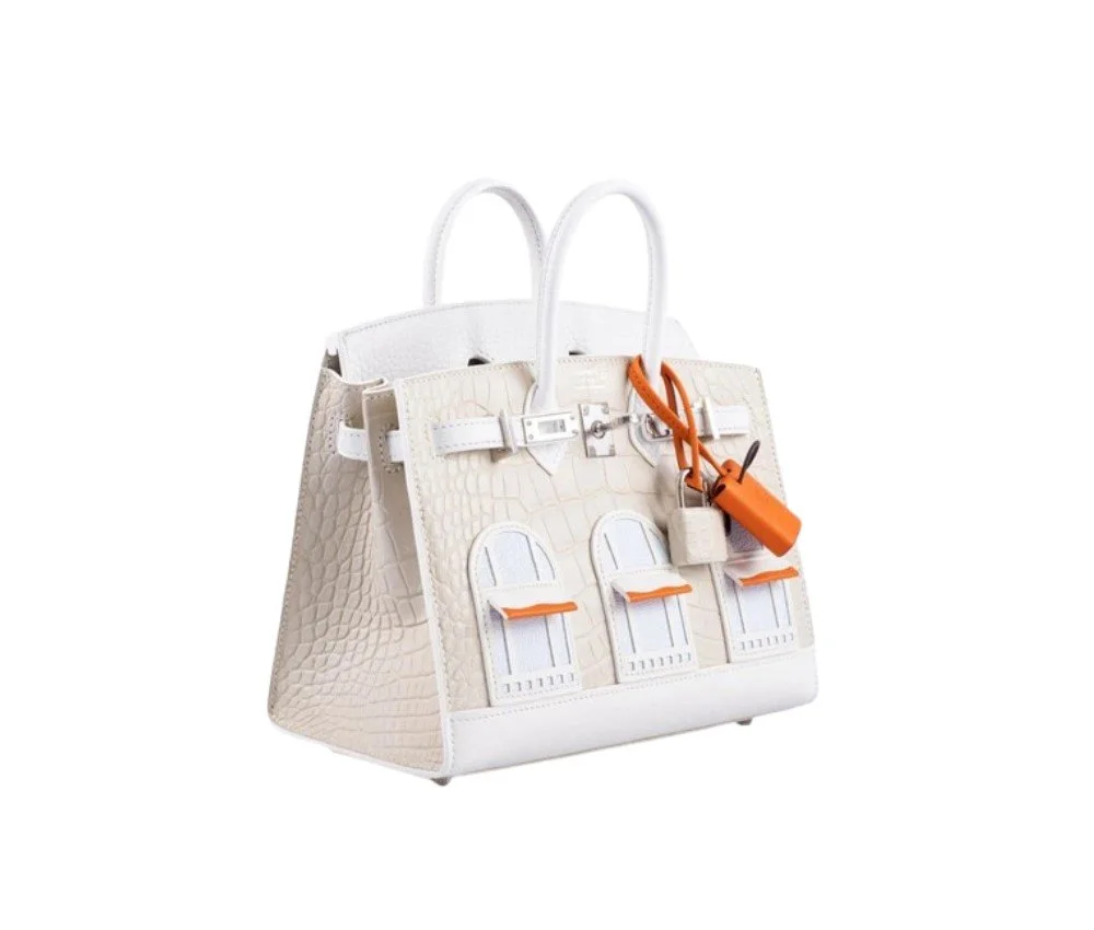 Hermès Birkin 20cm Neige Snow Faubourg Sellier