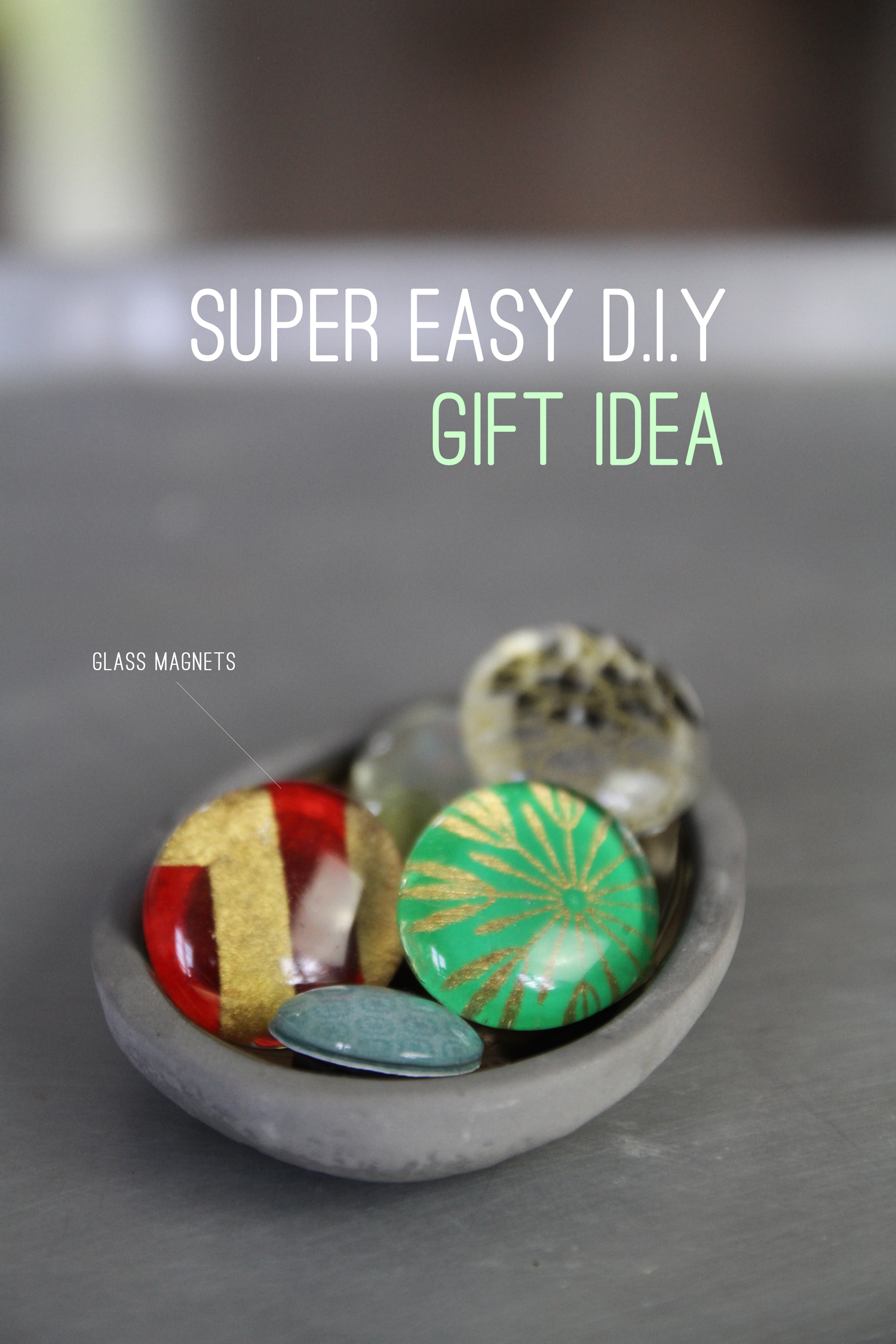 Easy, Kid-Made Glass Magnets