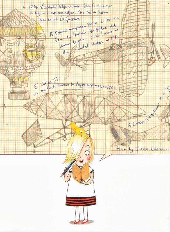 This is my favorite image from “Rosie Revere, Engineer”