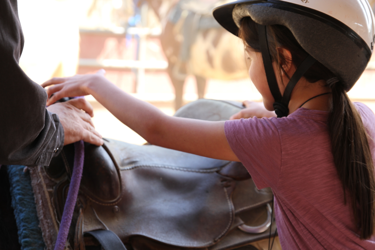 Here I am mounting a horse to ride