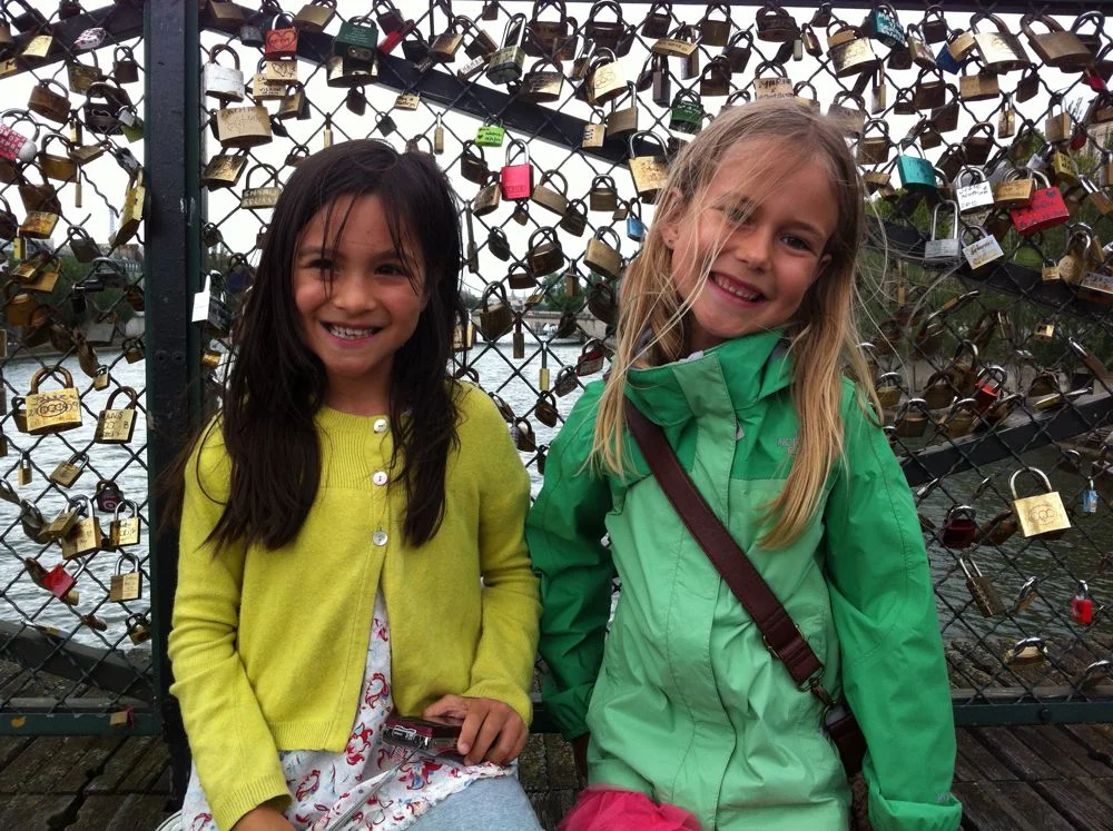 With my good friend, Remy, on the Pont Des Art bridge, Paris