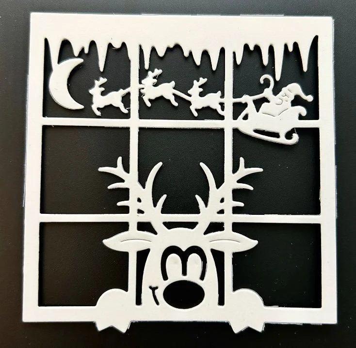 peeking reindeer window