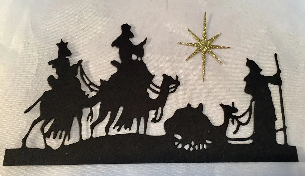 Copy of Wise Men Black Cardstock