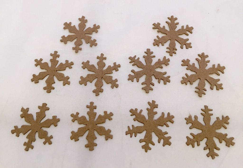 Chipboard Mini Snowflakes * Five Sets — The Die Cut Shop