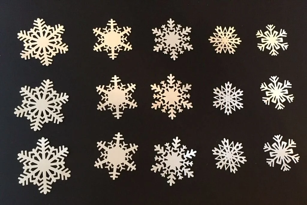 White Snowflakes Paper