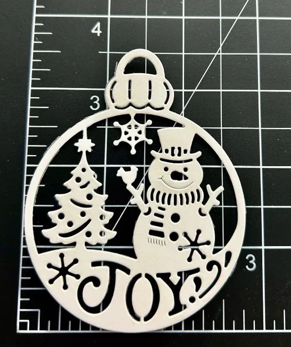 Snowman joy ornament