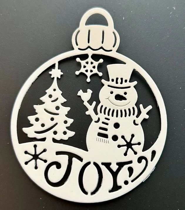 snowman joy ornament