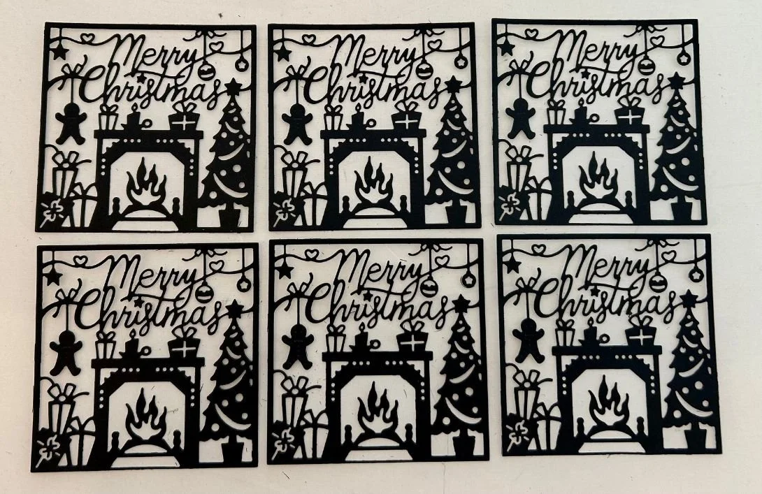 Merry Christmas Fireplace Scene