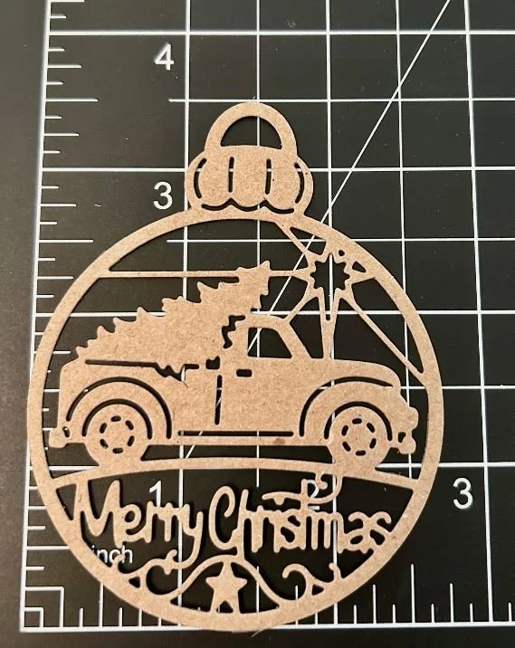 Farm truck christmas ornament