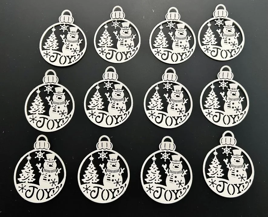 snowman joy ornament