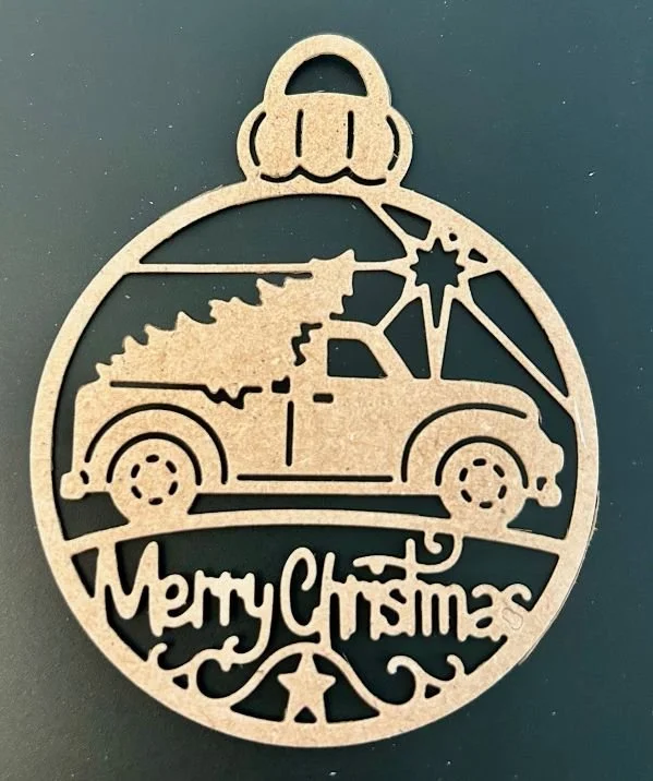 Farm truck christmas ornament