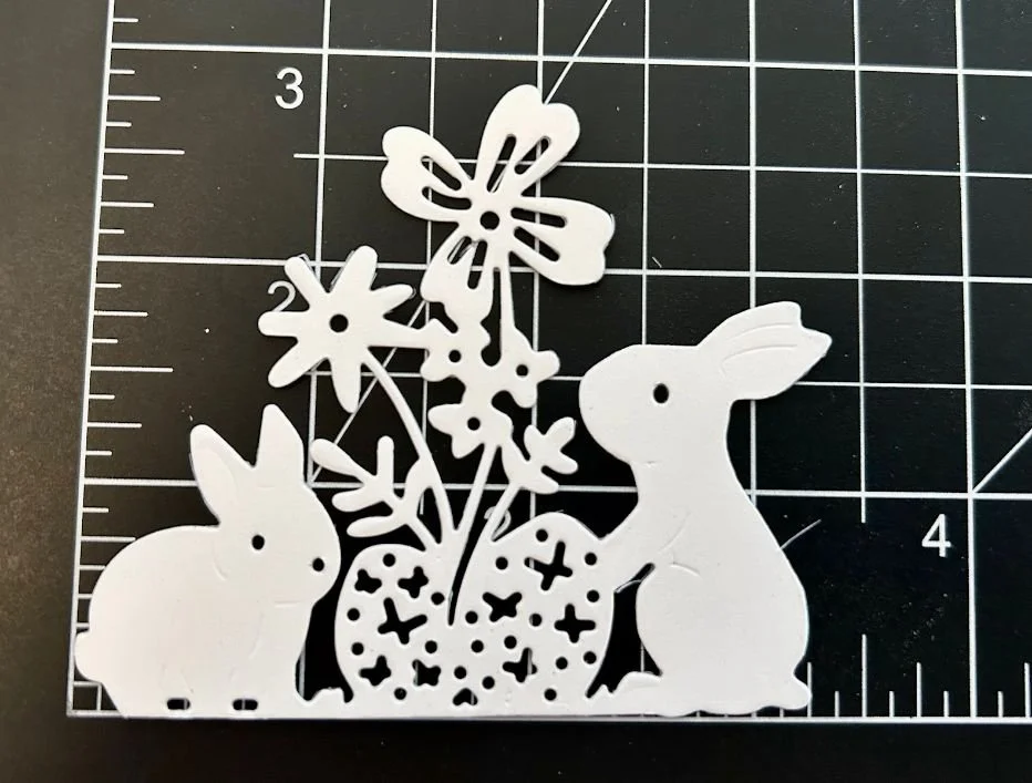 Easter Bunnies with Flowers