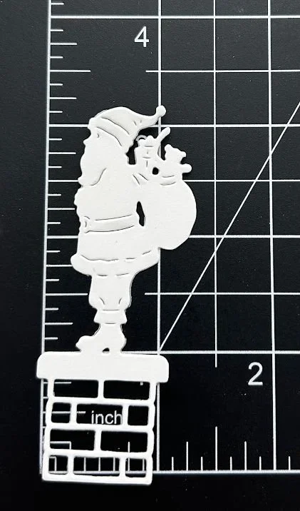 santa on chimney