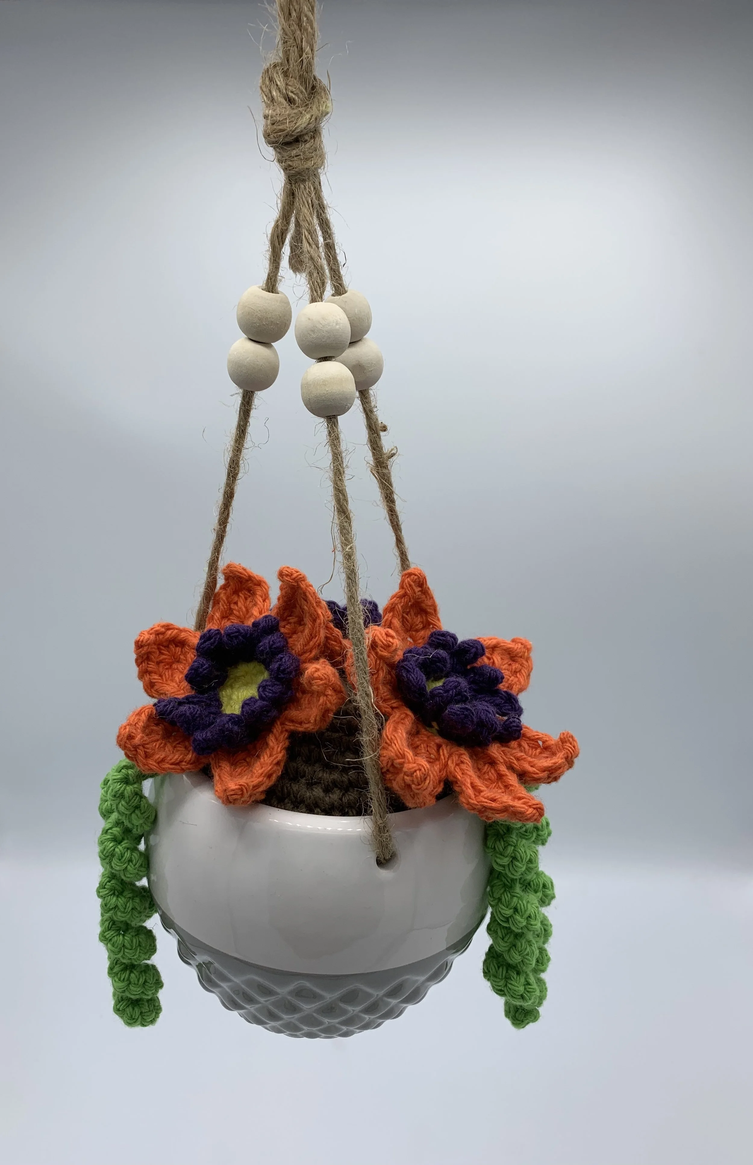 hanging passion flowers