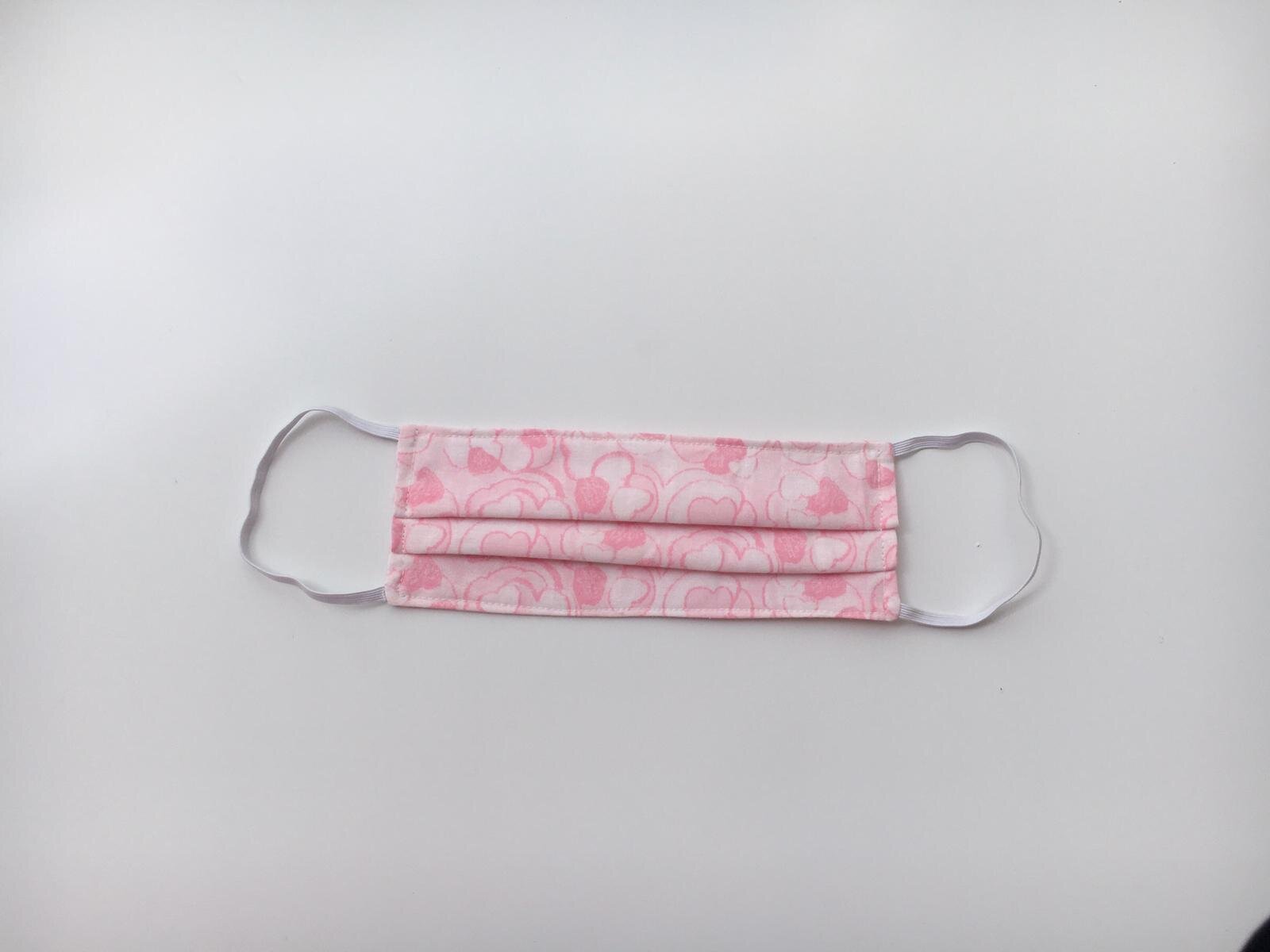 junior: pink hearts masks