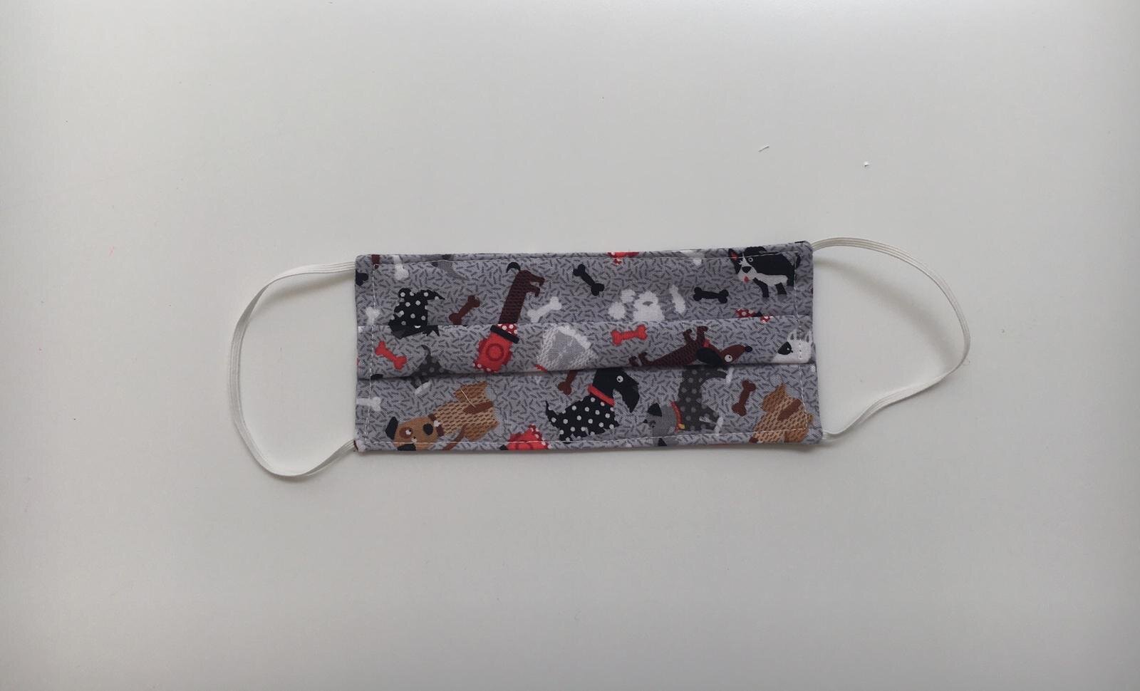 kids: gray dog life masks