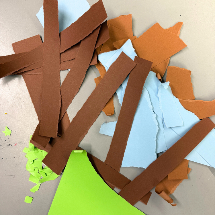 The Unexpected Stress Relief of Ripping Paper- An Art Therapist's Tip