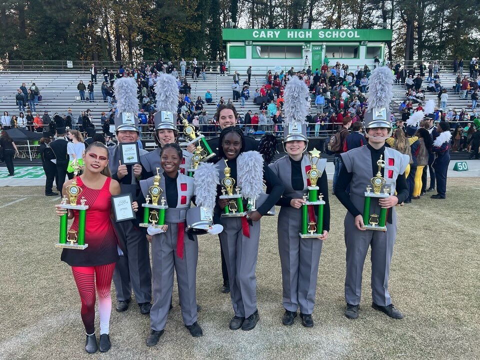 And with that, we come to the end of our 2023 Marching Season... Look out for winter guard! Thank you @caryhighband @carycolorguard @caryhighschool  for hosting such an amazing last comp for the Marching Spartans