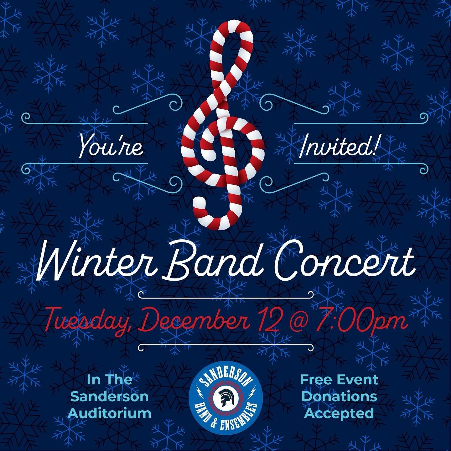Happy holidays from the Sanderson band! Come join us for a festive night with some fun holiday hits!