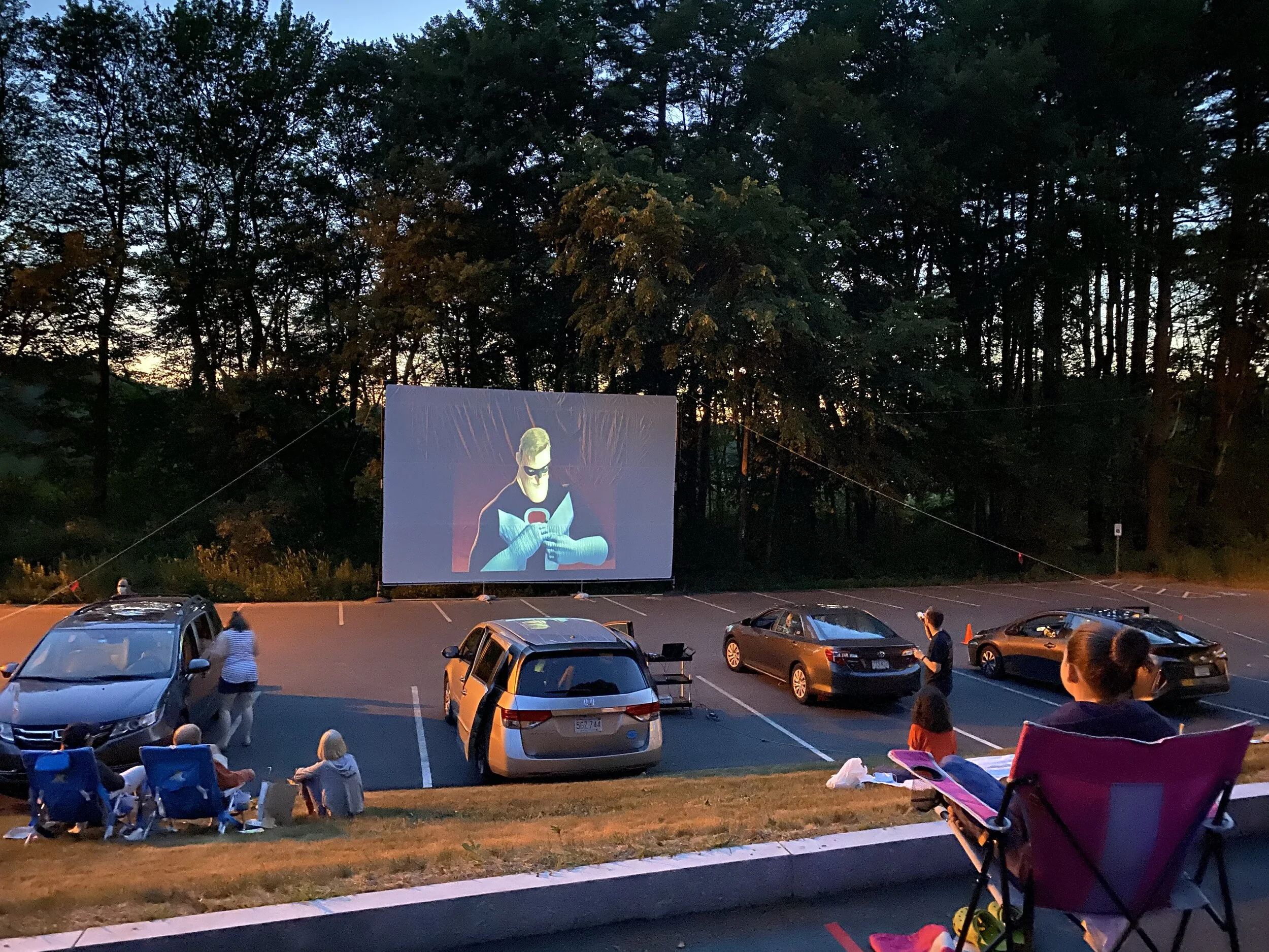 Another view of the drive-in