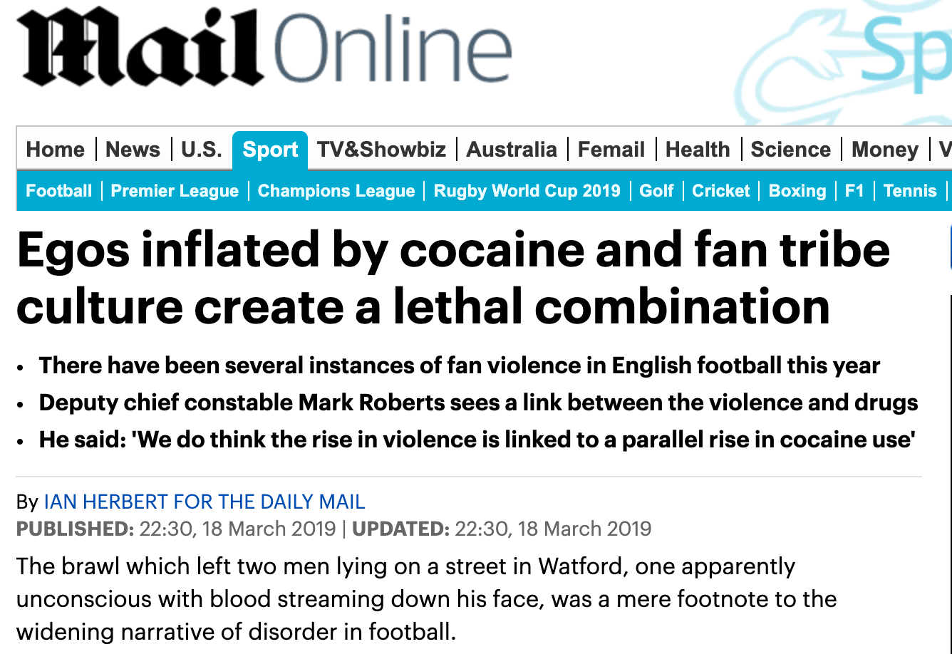 Daily Mail (UK) 18 Mar 2019. 