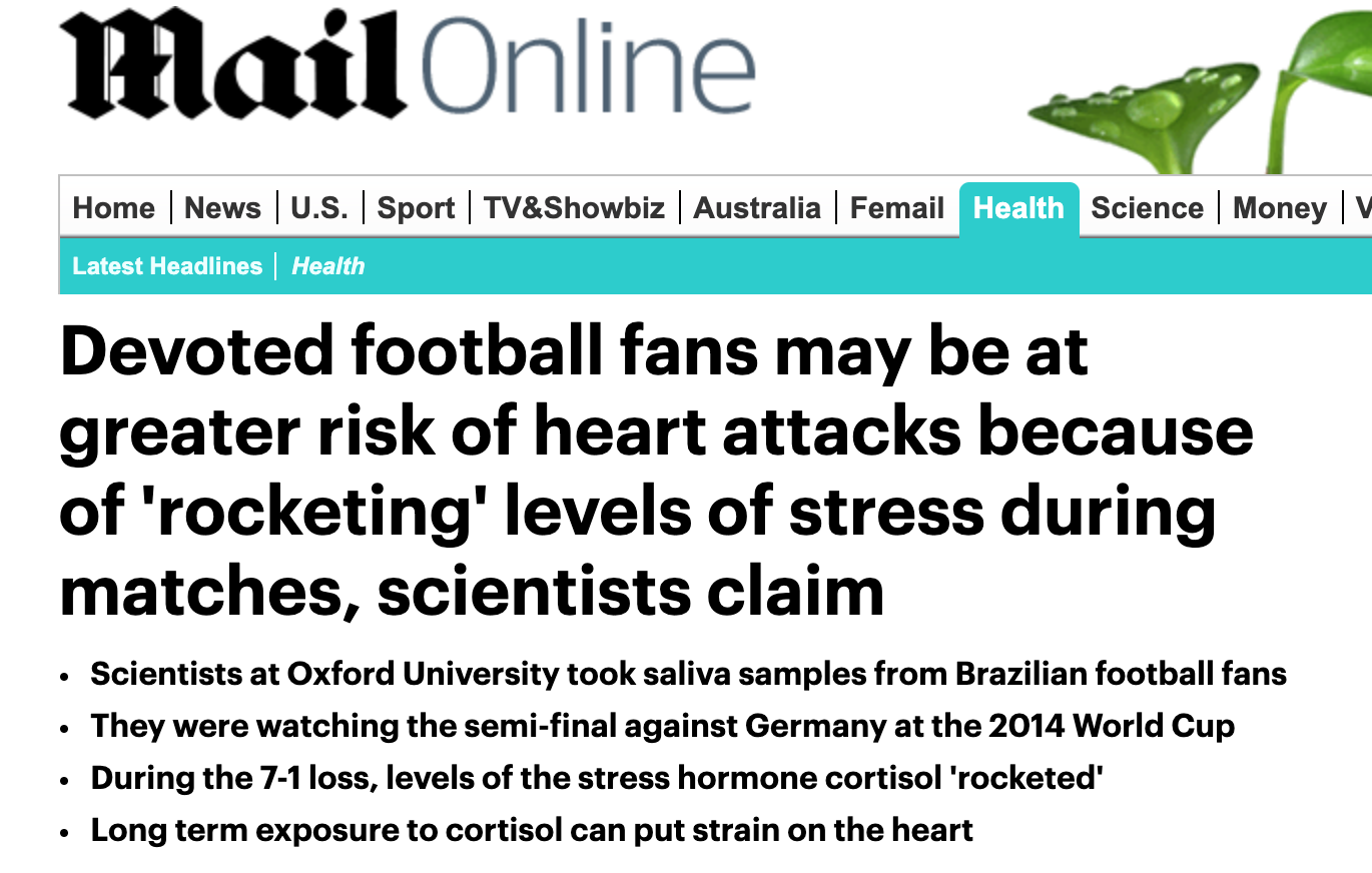 Daily Mail (health: online) 24 Jan 2020.