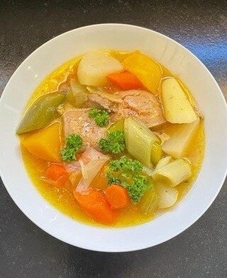 A photo from Chef Eric of Pot au Feu made by his friends on a cold winter day in France.