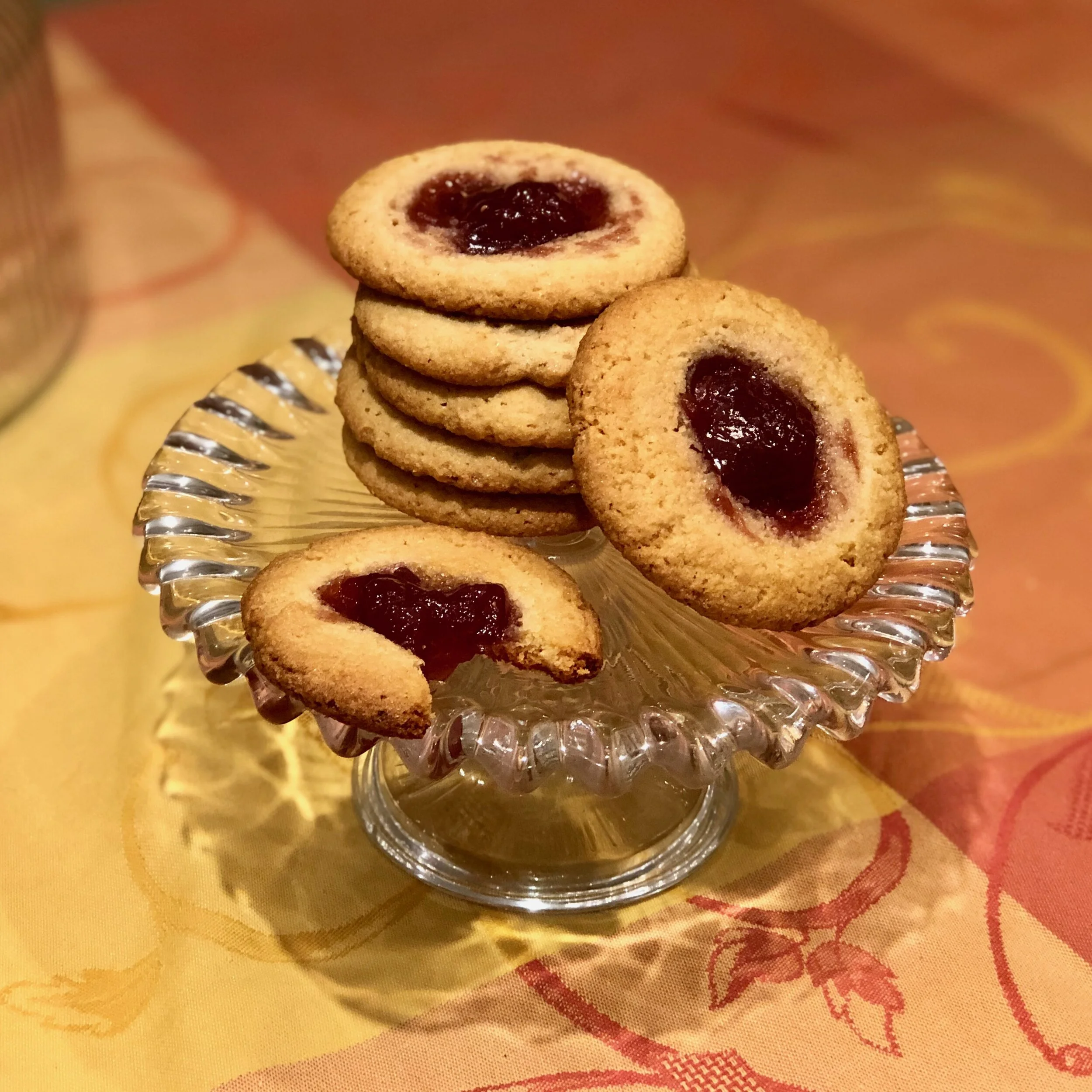 Jam-Filled Almond Cookie Recipe (Gluten Free + Vegan)