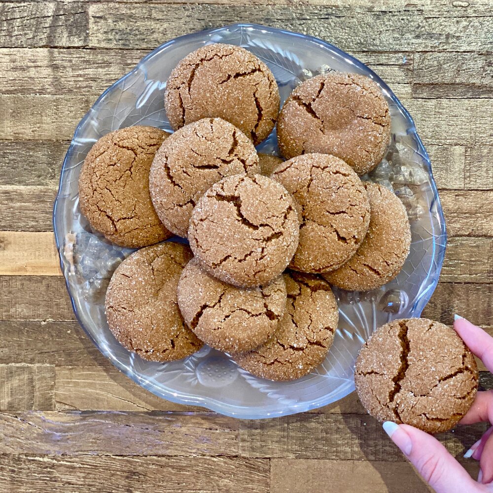 Sugar Coated Molasses Cookies - (Gluten Free) — Sarah Freia