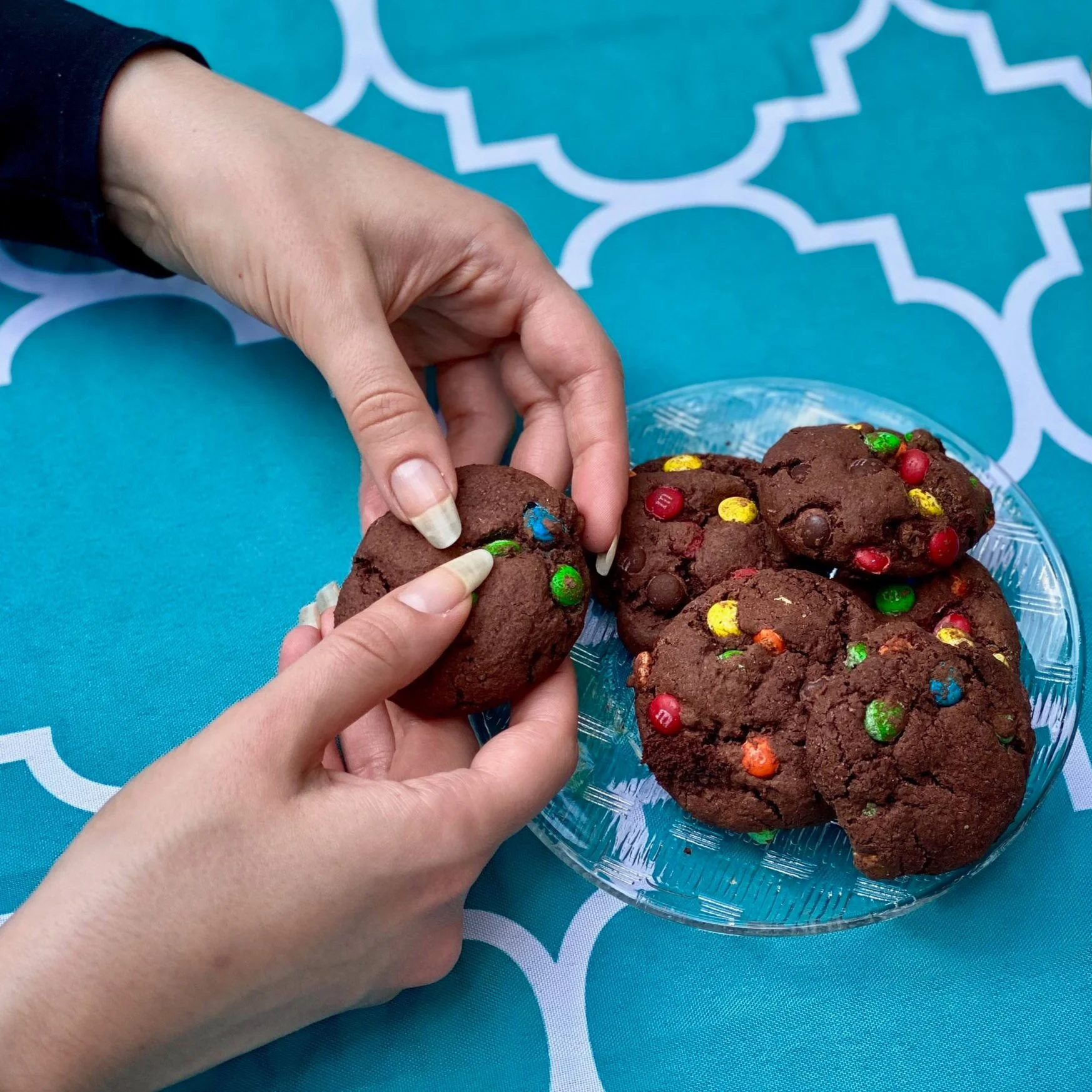 The Best Chocolate Fudge M&M Cookies (Gluten Free)