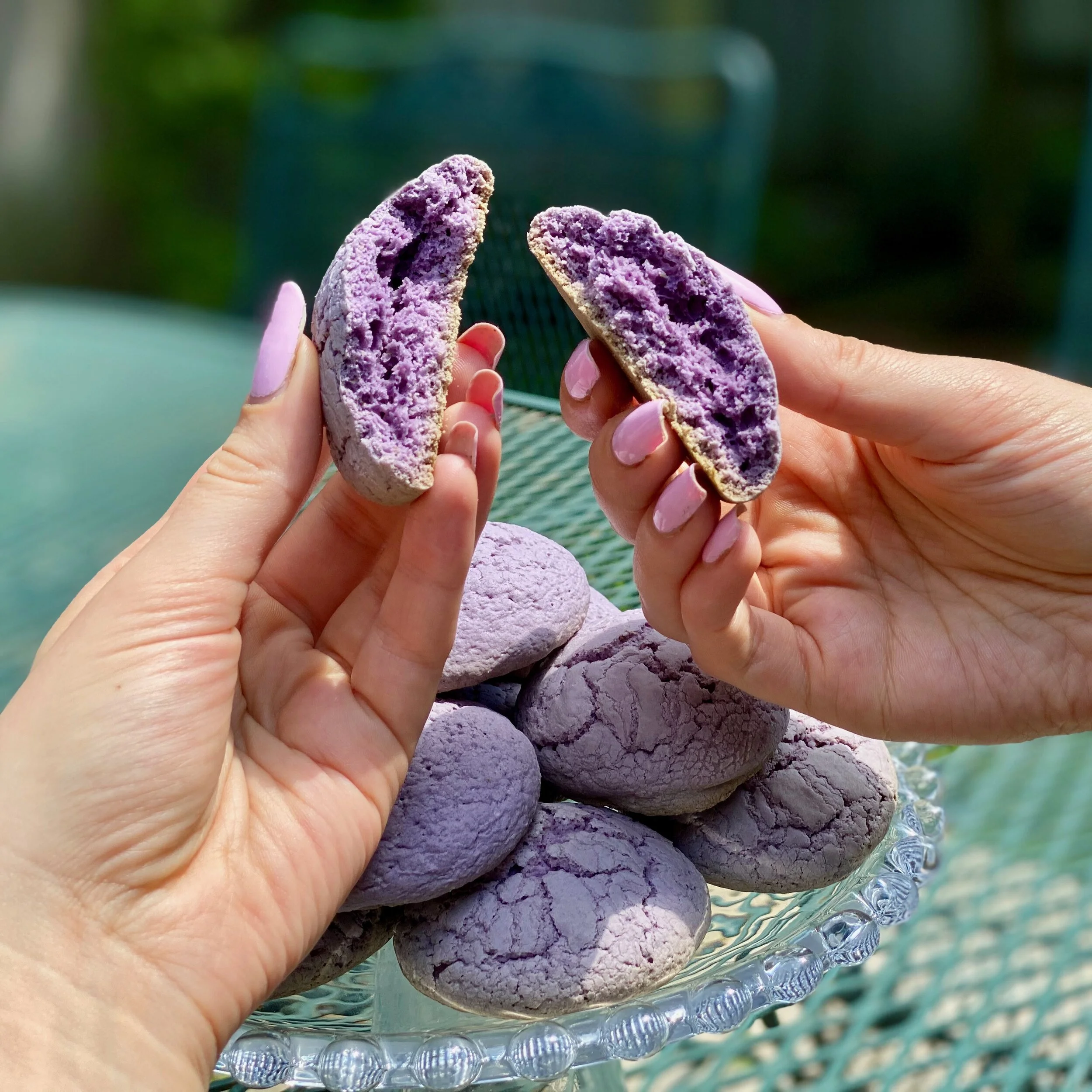 Ube Condensed Milk Cookies (Flourless + Gluten Free)