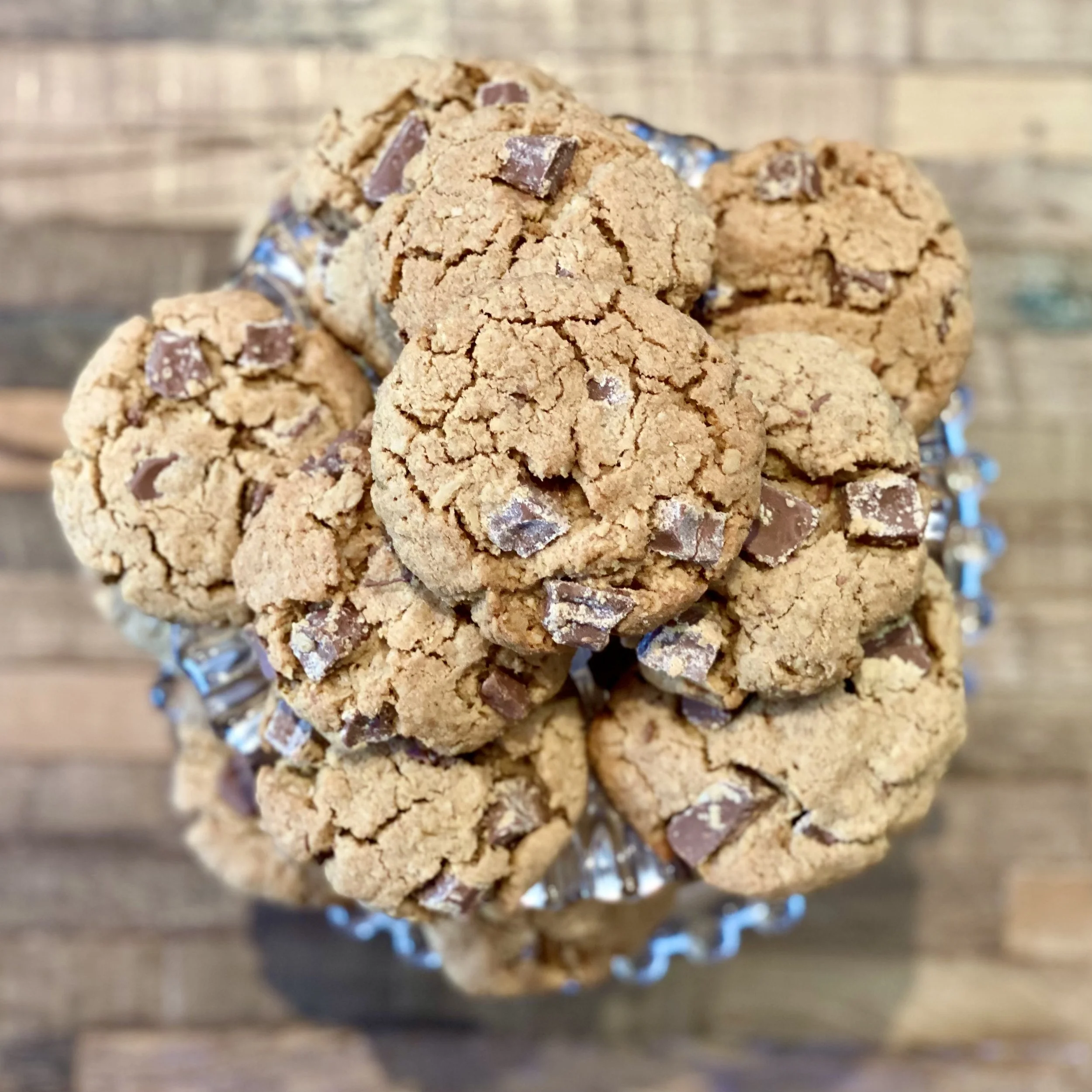 Cinnamon Oatmeal Chocolate Chip Cookies (Gluten Free Option)