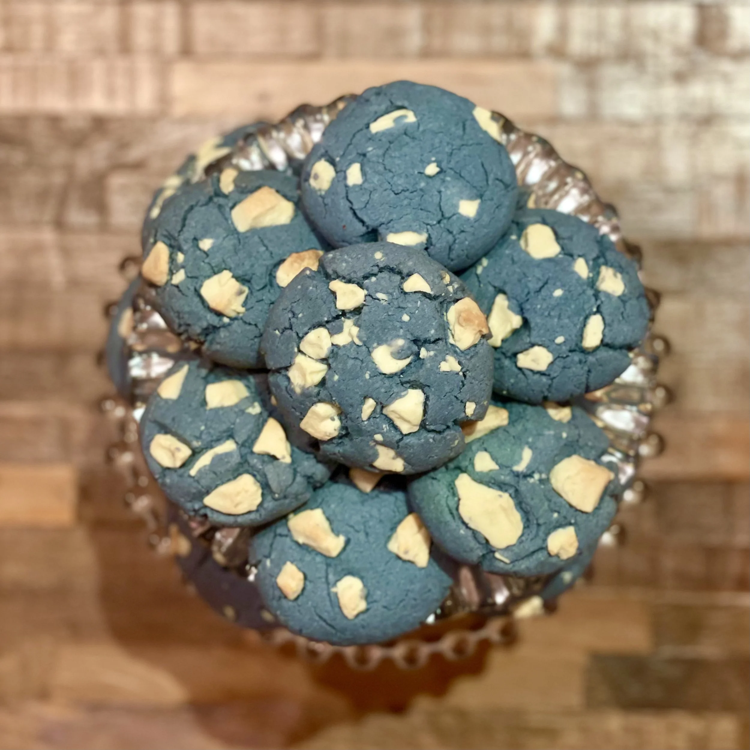 Blue Matcha White Chocolate Chip Cookies Recipe (Dye Free + Gluten Free)