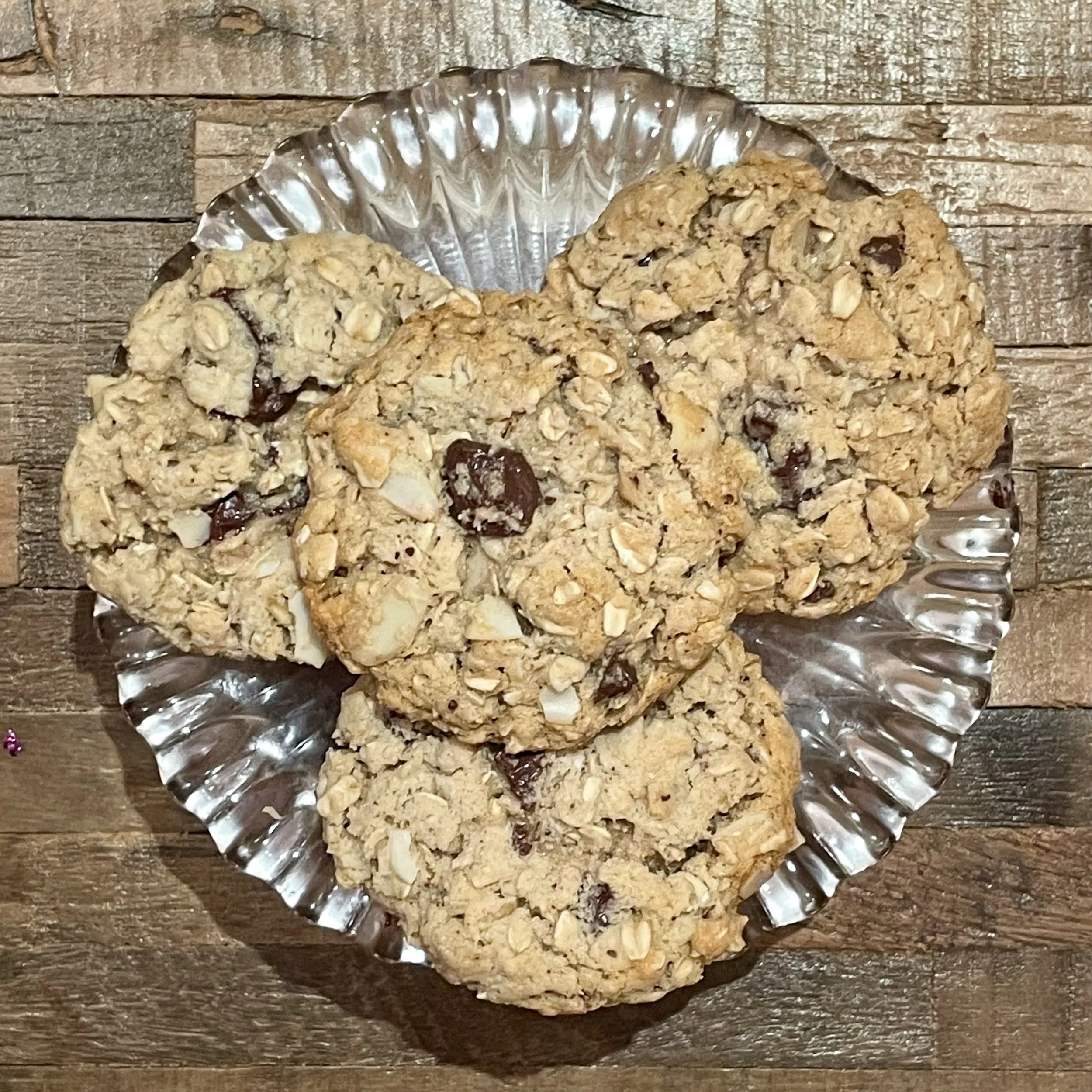 Vegan Oatmeal Granola Cookies - (Gluten Free)