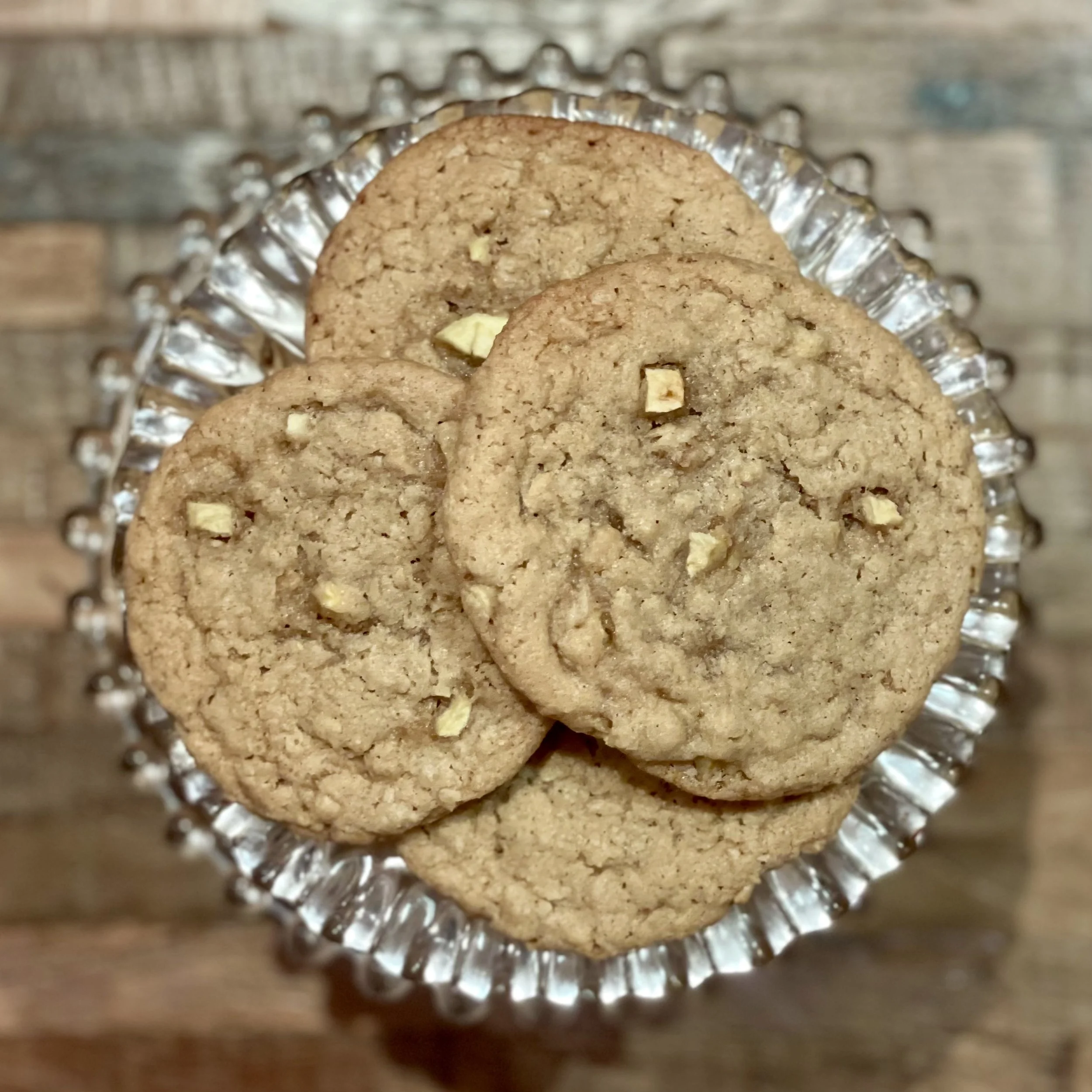 Apple Oatmeal Molasses Cookies (Gluten Free Option)