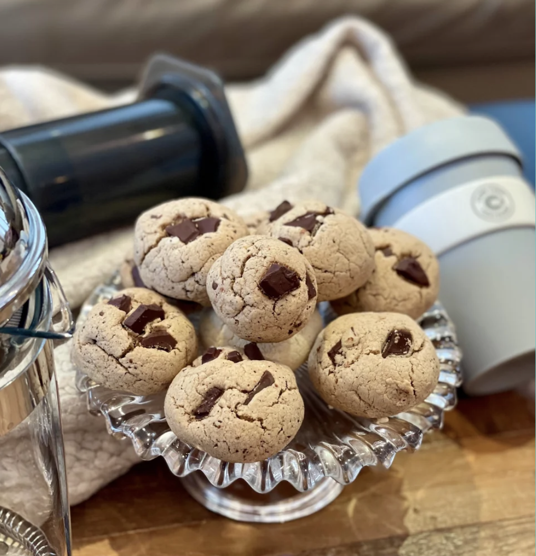 Coffee Chocolate Chip Cookies Recipe (Gluten Free Option)