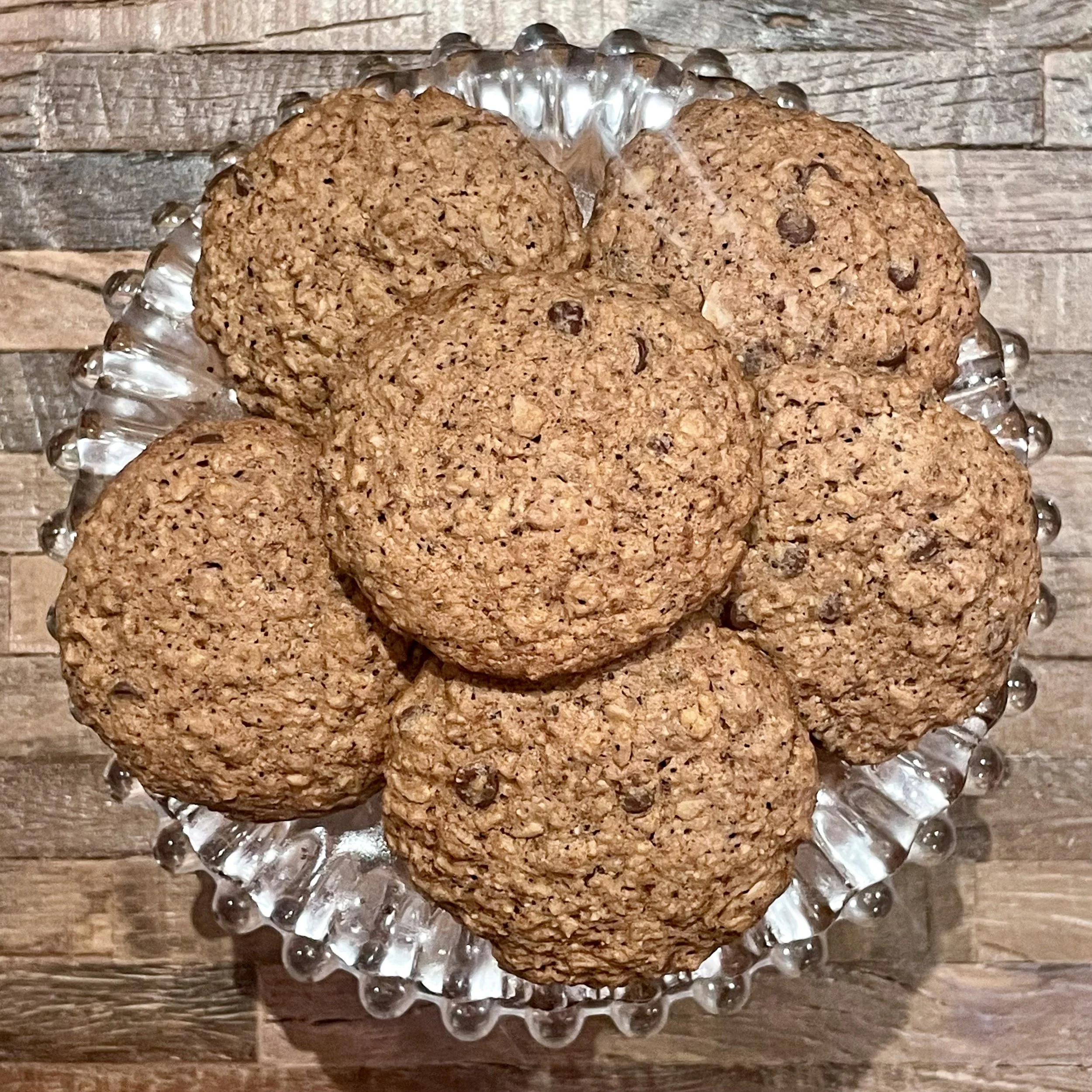 Chocolate Oatmeal Molasses Cookies (Gluten Free Option)