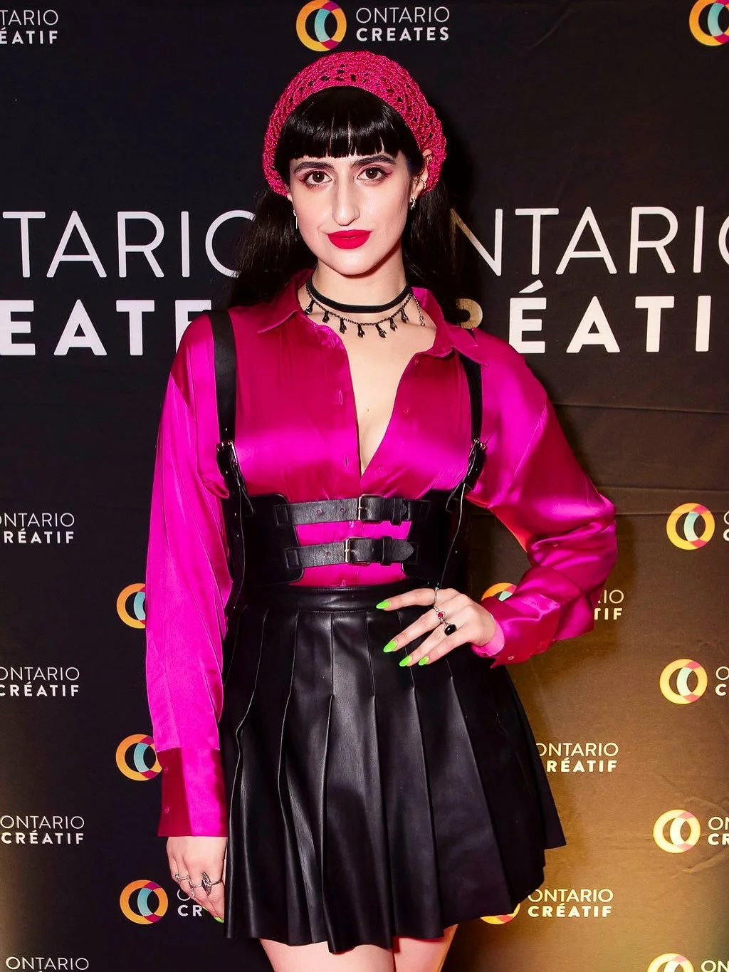 Flamingoth 💓🖤.
&bull;
&bull;
&bull;
@ontariocreates @thecarlu 
&bull;
&bull;
&bull;
#tiff #tiff50 #filmfestival #redcarpet #redcarpetfashion #fashion #designer #look #outfit #ootd #ootdfashion #ootdstyle #fashionstyle #style #actor #actress #acting