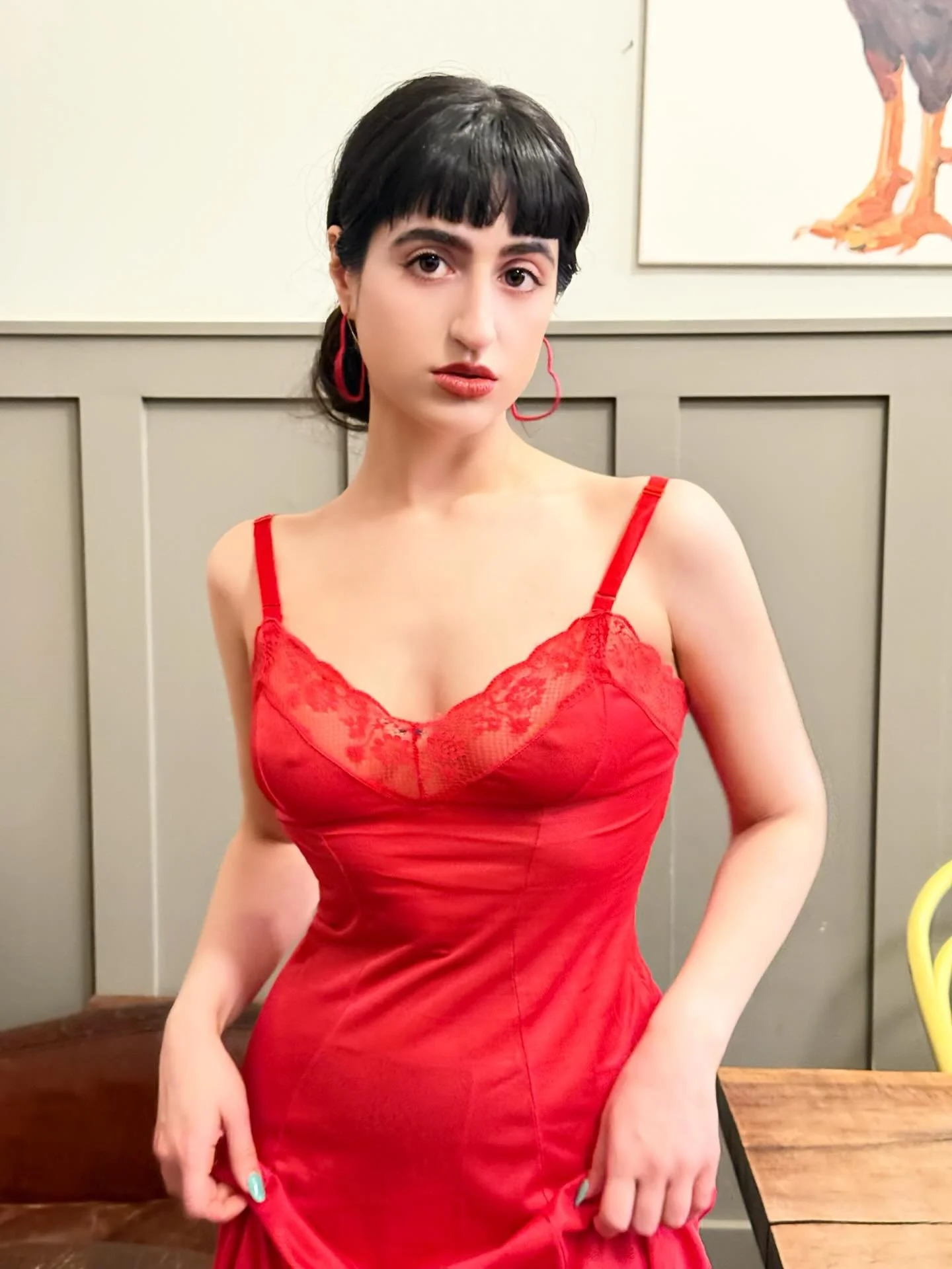 Lady in red (unless you&rsquo;re red colorblind)
&bull;
&bull;
&bull;
&bull;
#ootd #outfit #vintage #dress #reddress