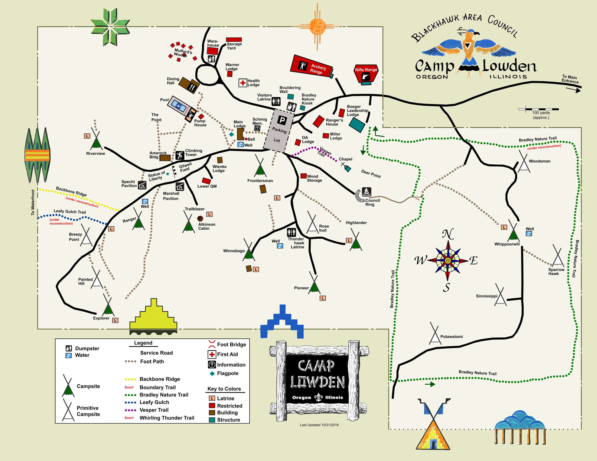 Camp Lonehollow - WOW! Check out this awesome map of camp