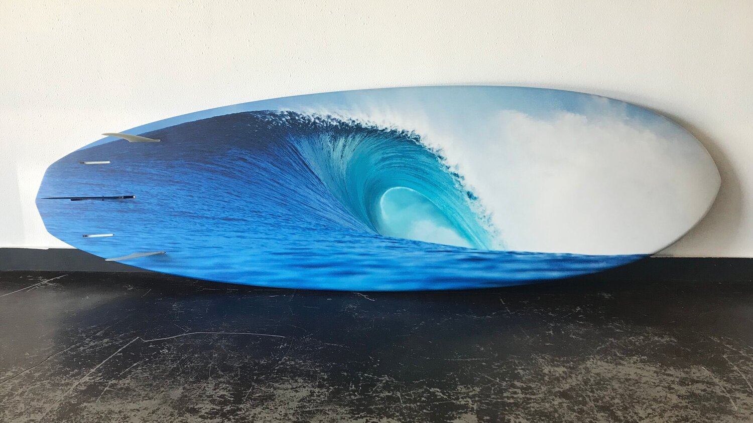 Print applied to Surfboard - email info@bobridges.com to find pricing and size