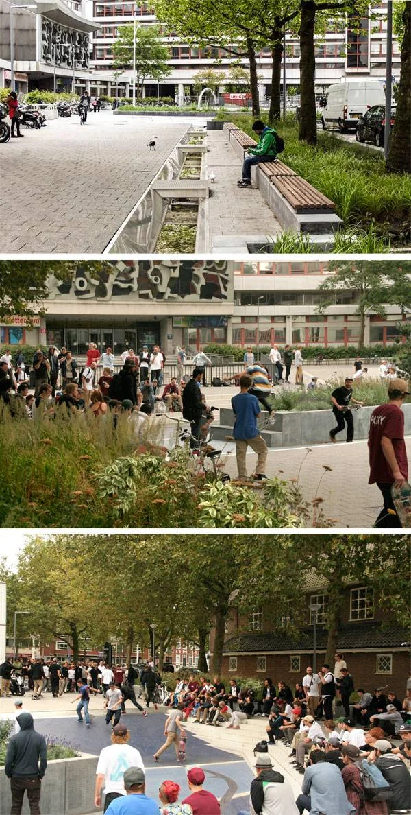 School kids playing outside