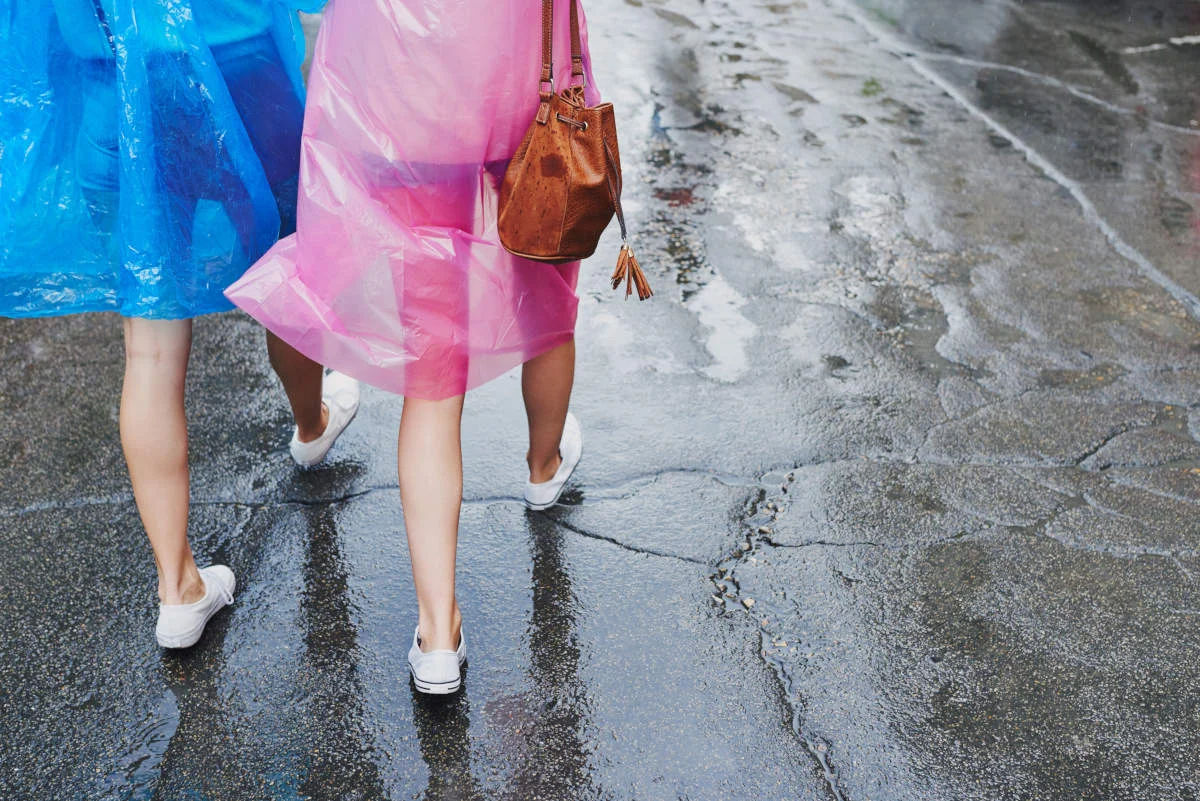 Walking in the rain