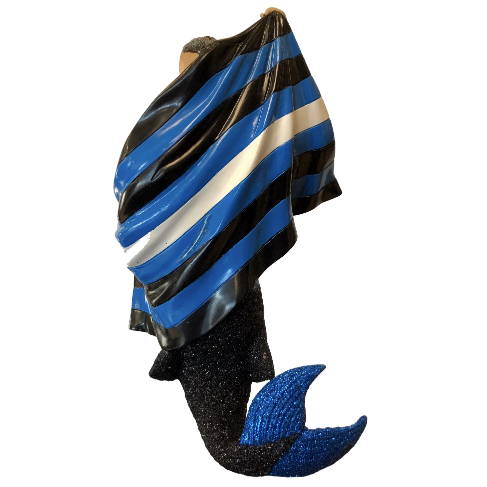 Leather Pride Merman back - www.MermanBeach.com