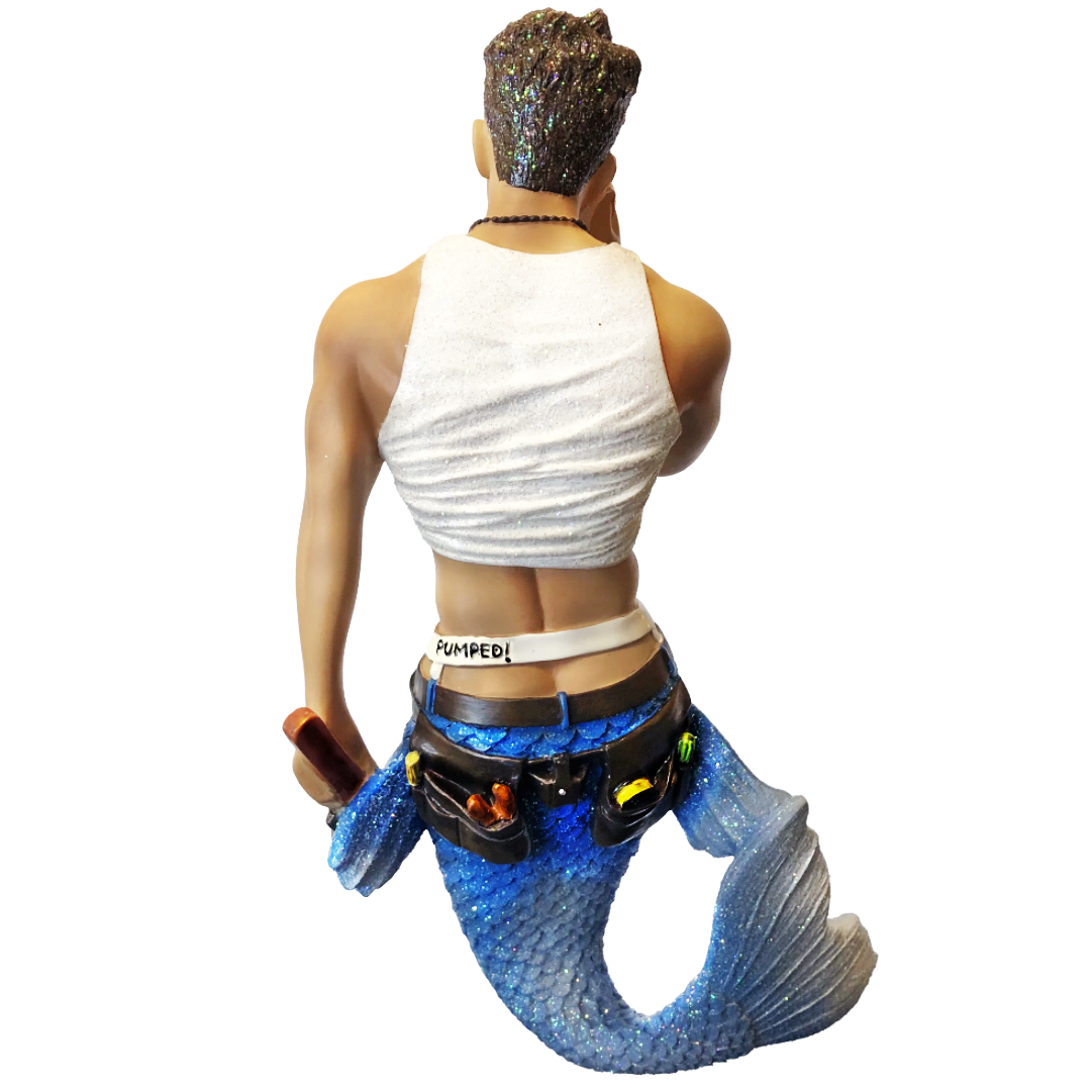 Plumbers Crack merman rear view - mermanbeach.com