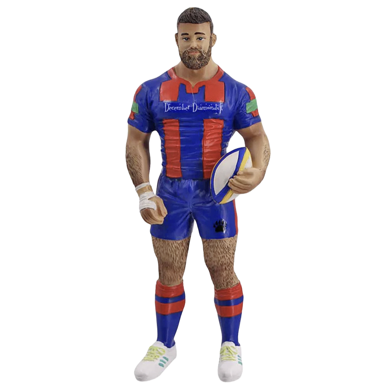 Rugby Bear Front - Poke The Bear - MermanBeach.com