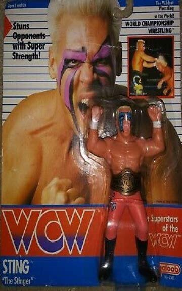 Sting Figure Galoob 1991 Figure Blue Tights WCW 