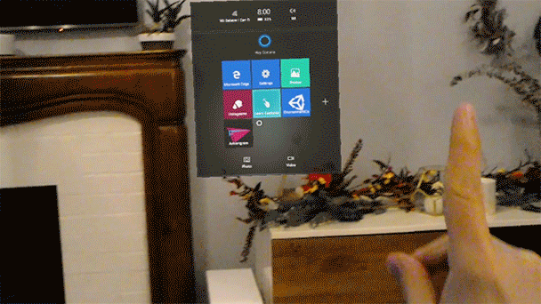 Launching and then choosing where to place a volumetric app within your space