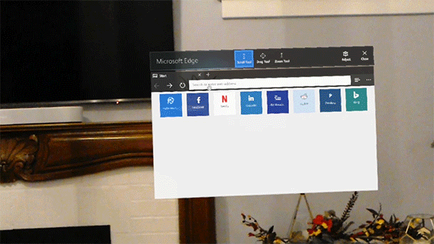 Typing on a keyboard using only gaze and the air-tap gesture